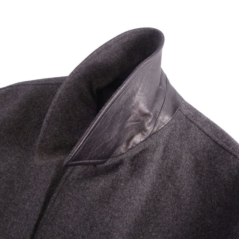 Hermes Collarless Coat Balma Long