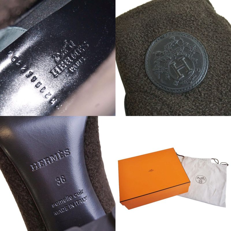 Hermes Boots Voltige Short Khaki Green