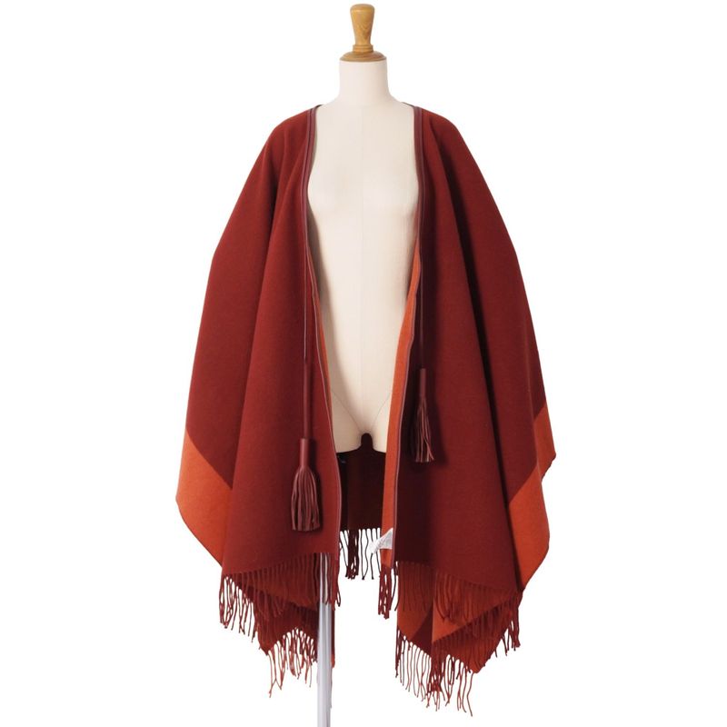 Hermes Coat Poncho Cape Wool Cashmere Outer