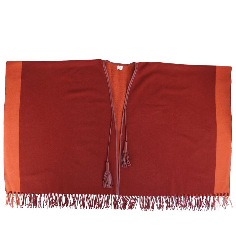 Hermes Coat Poncho Cape Wool Cashmere Outer