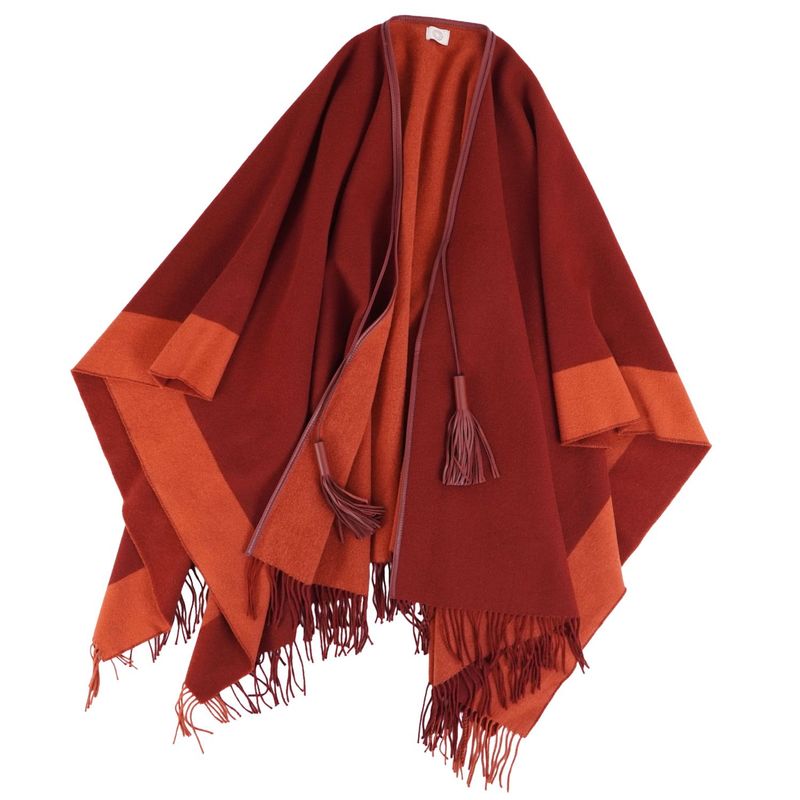 Hermes Coat Poncho Cape Wool Cashmere Outer