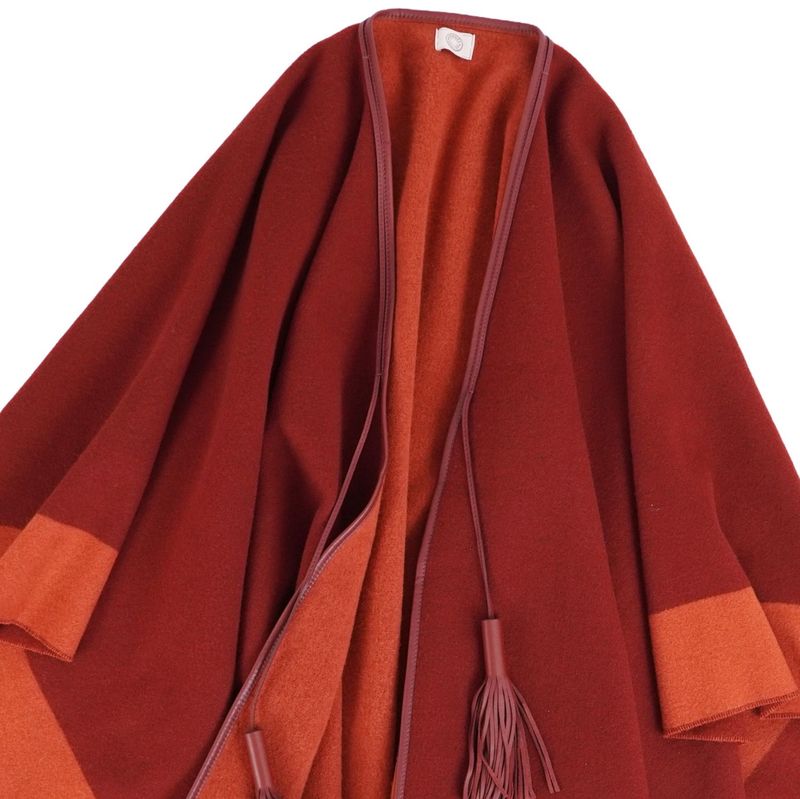 Hermes Coat Poncho Cape Wool Cashmere Outer