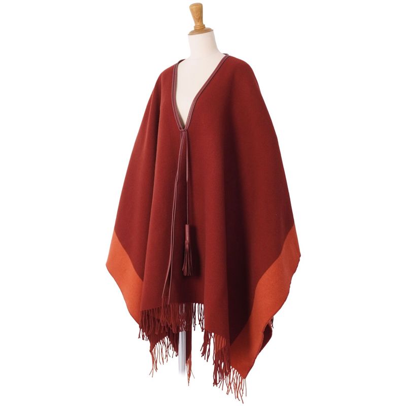 Hermes Coat Poncho Cape Wool Cashmere Outer