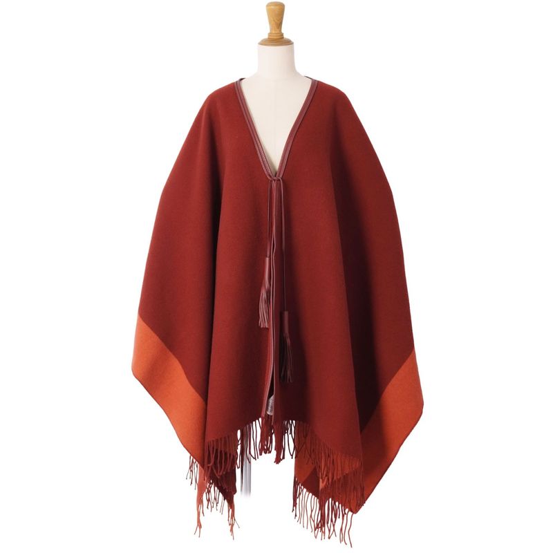 Hermes Coat Poncho Cape Wool Cashmere Outer