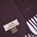Hermes Scarf Shawl Cashmere Fringe