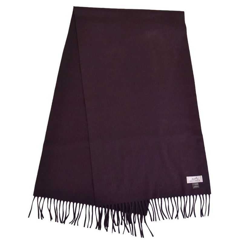 Hermes Scarf Shawl Cashmere Fringe