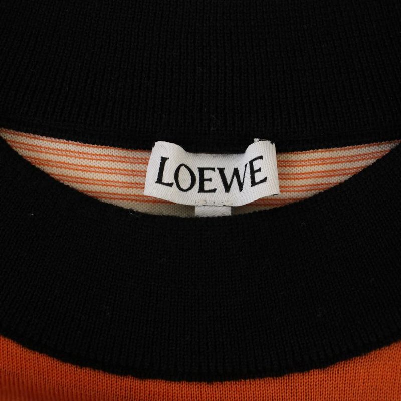 Loewe Knit Sweater Long Sleeve Border Pattern