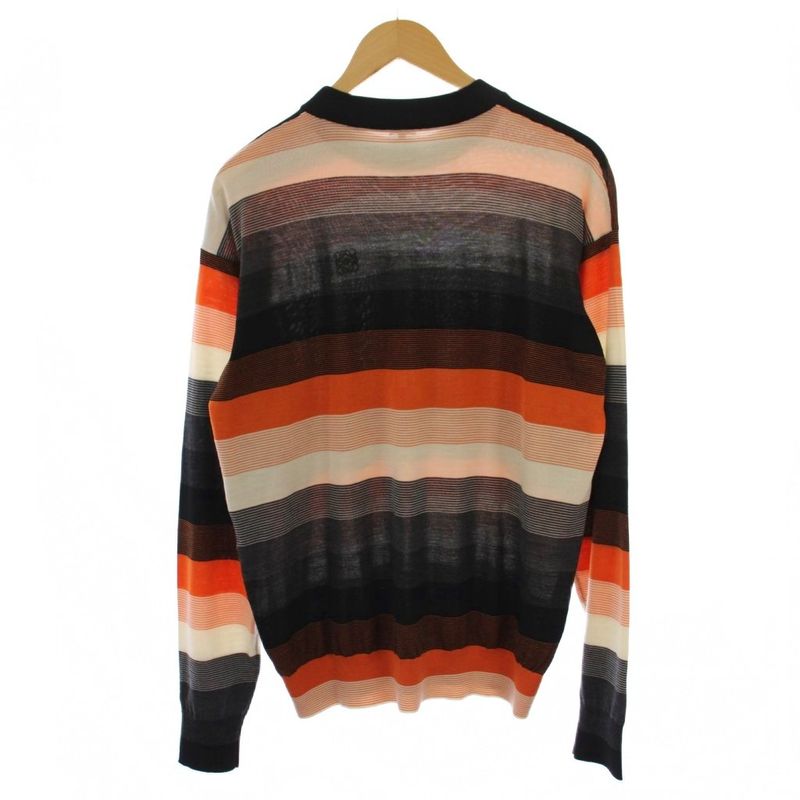 Loewe Knit Sweater Long Sleeve Border Pattern