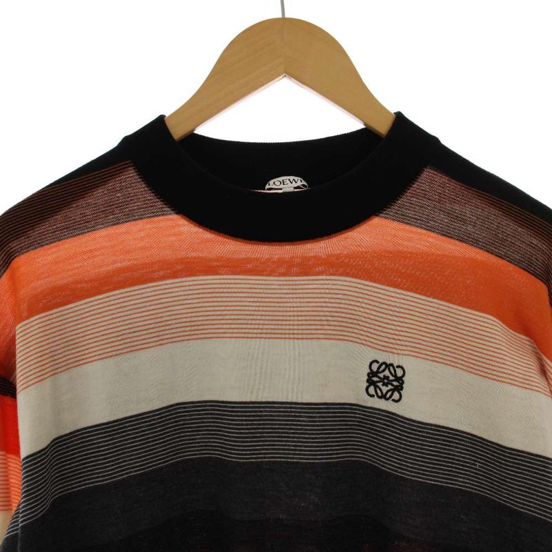 Loewe Knit Sweater Long Sleeve Border Pattern