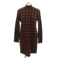 Saint Laurent Yves Knit Dress High Neck Knee Length