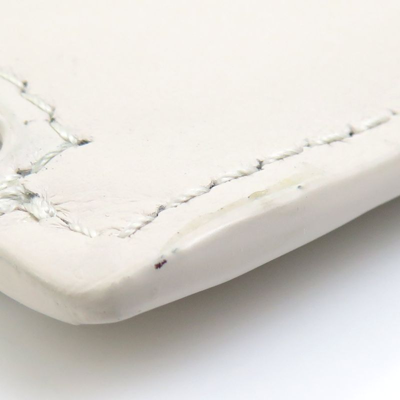 Balenciaga Card Case Leather Ivory