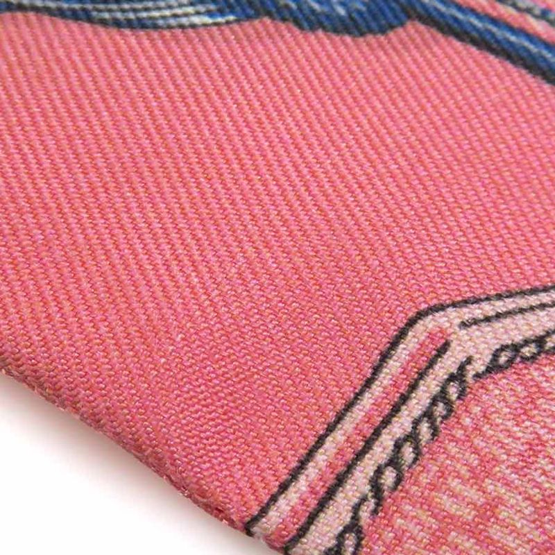 Hermes Scarf Twirly Silk Pink Multicolor