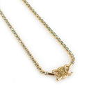 Celine Necklace Triomphe Blue Gold Light