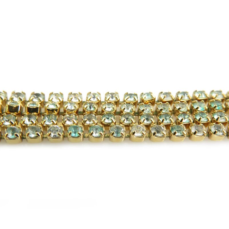 Celine Necklace Triomphe Blue Gold Light