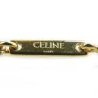 Celine Necklace Triomphe Blue Gold Light