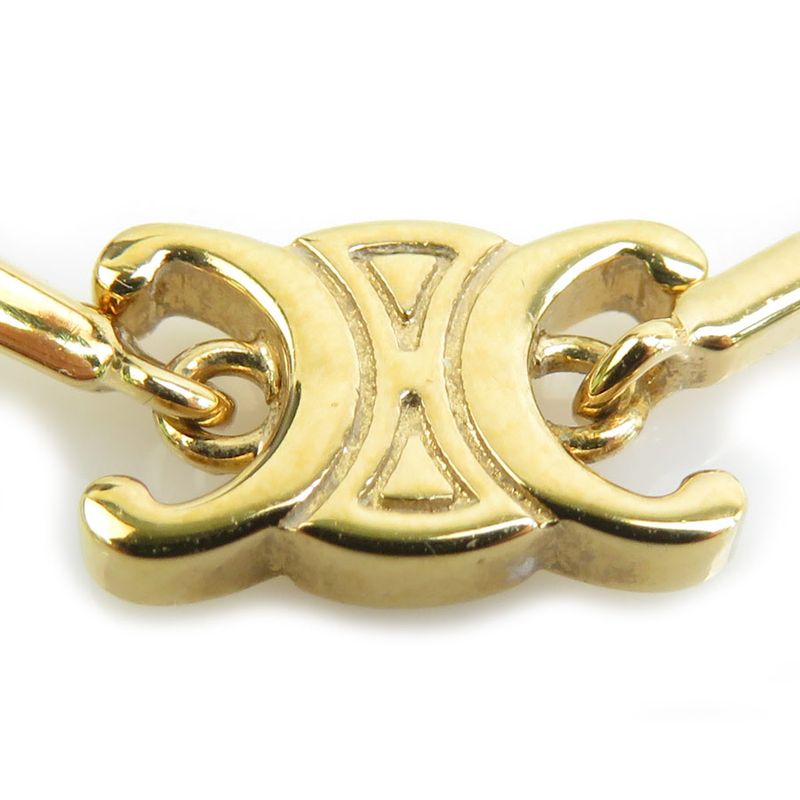 Celine Necklace Triomphe Blue Gold Light