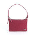 Fendi FF Leather Shoulder Bag Pouch Silver