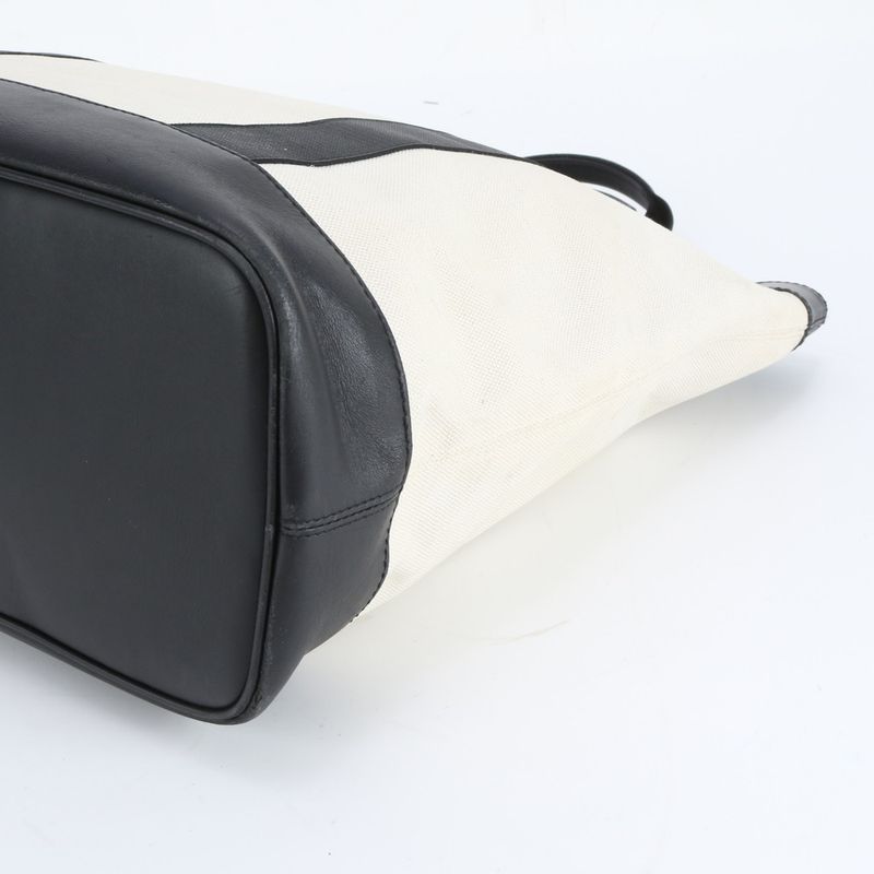 Balenciaga Navy Tote Leather Shoulder Hand A4 Black White
