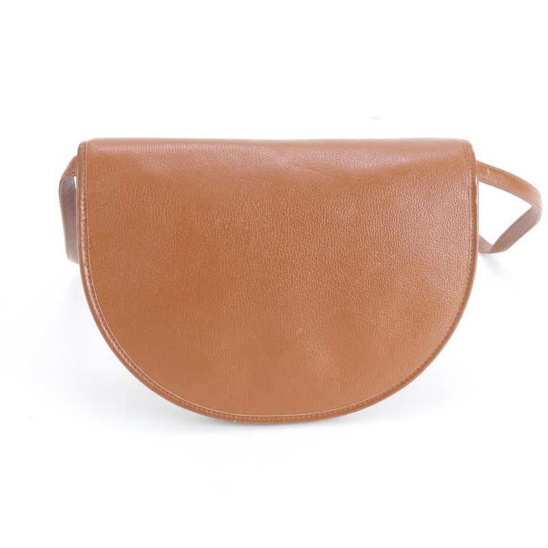 Dior Vintage Leather Shoulder Bag Crossbody Tote Brown Rue