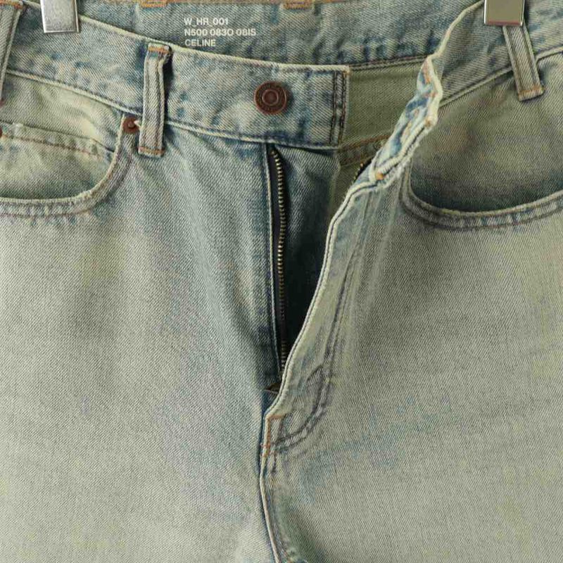 Celine Margaret Jeans Denim Pants Tapered 26 Light Blue