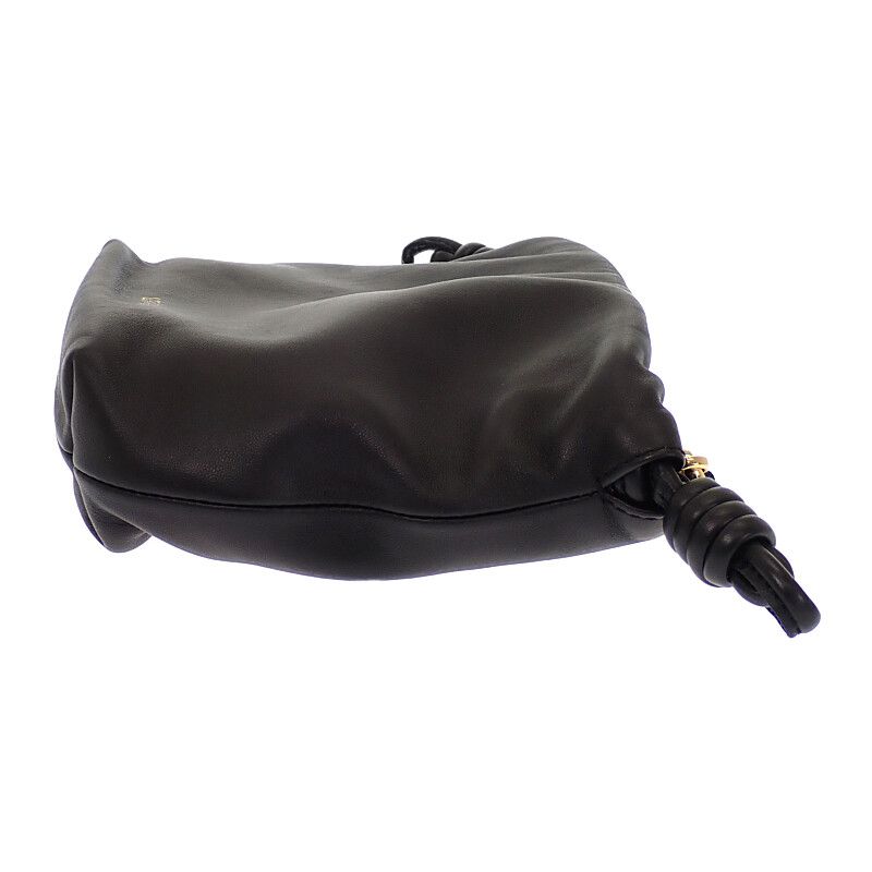 Loewe Flamenco Purse Mini Shoulder Bag 3way Lambskin Black Gold