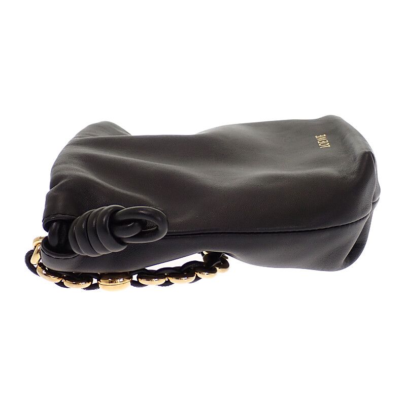 Loewe Flamenco Purse Mini Shoulder Bag 3way Lambskin Black Gold