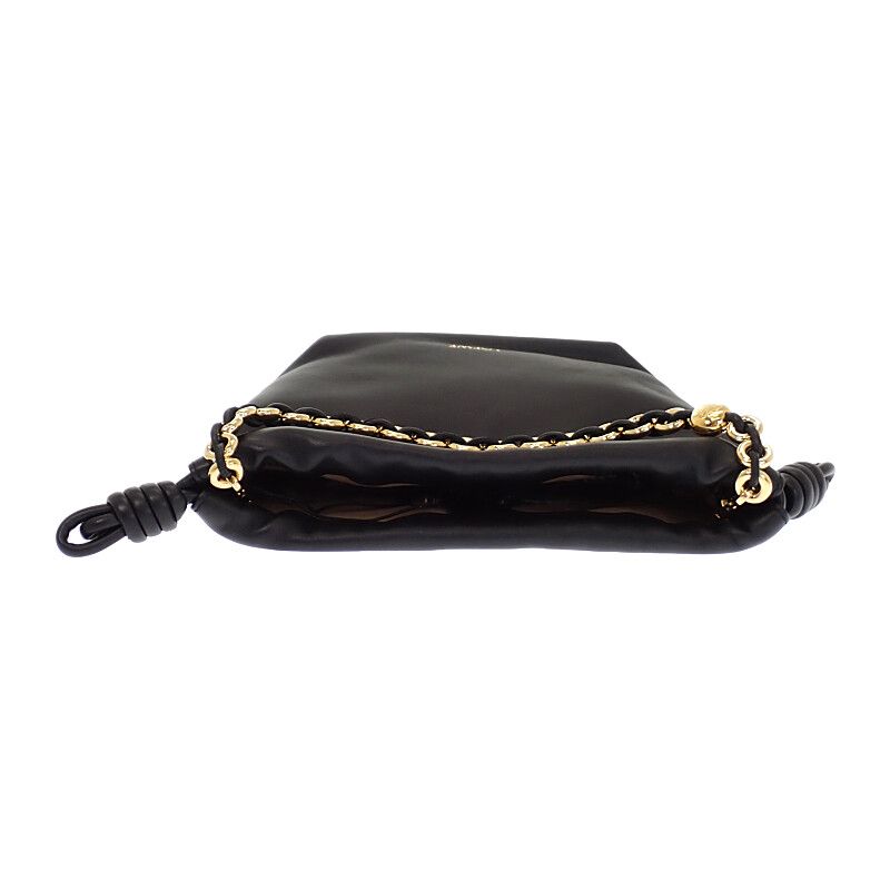 Loewe Flamenco Purse Mini Shoulder Bag 3way Lambskin Black Gold