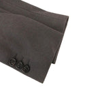 Prada Sport Tailored Jacket Black Leather Half Lining 38 Gray