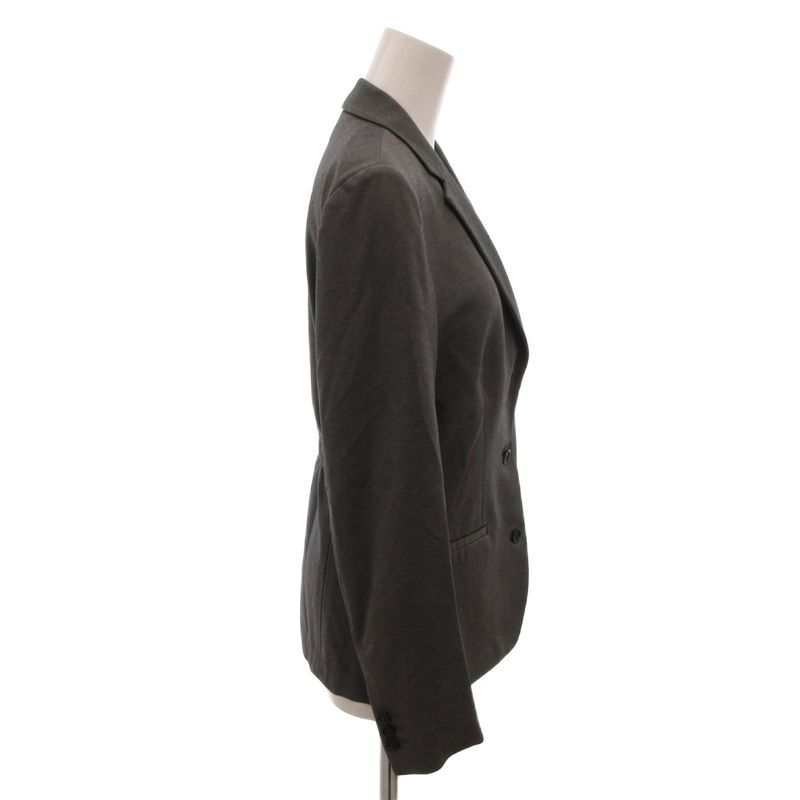 Prada Sport Tailored Jacket Black Leather Half Lining 38 Gray