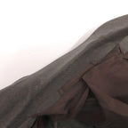 Prada Sport Tailored Jacket Black Leather Half Lining 38 Gray