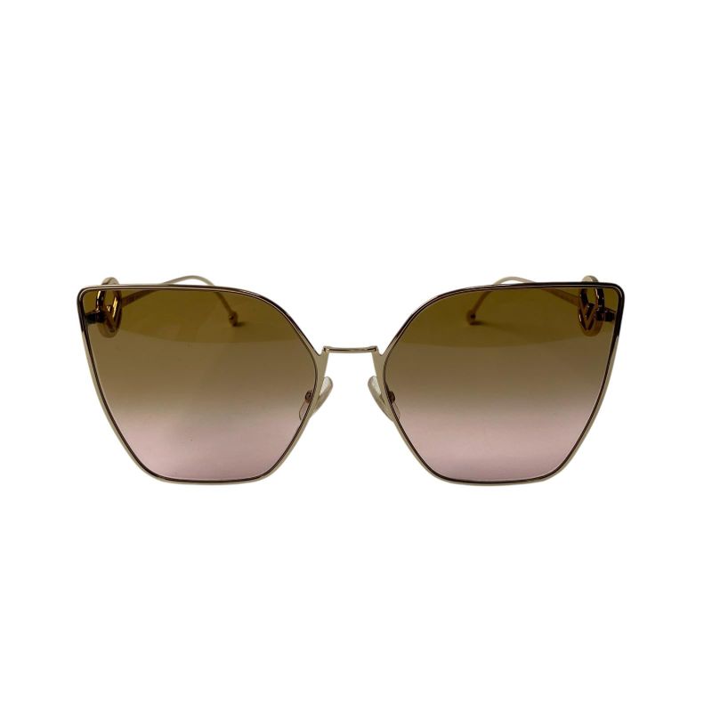Fendi Sunglasses Non Brown Gold