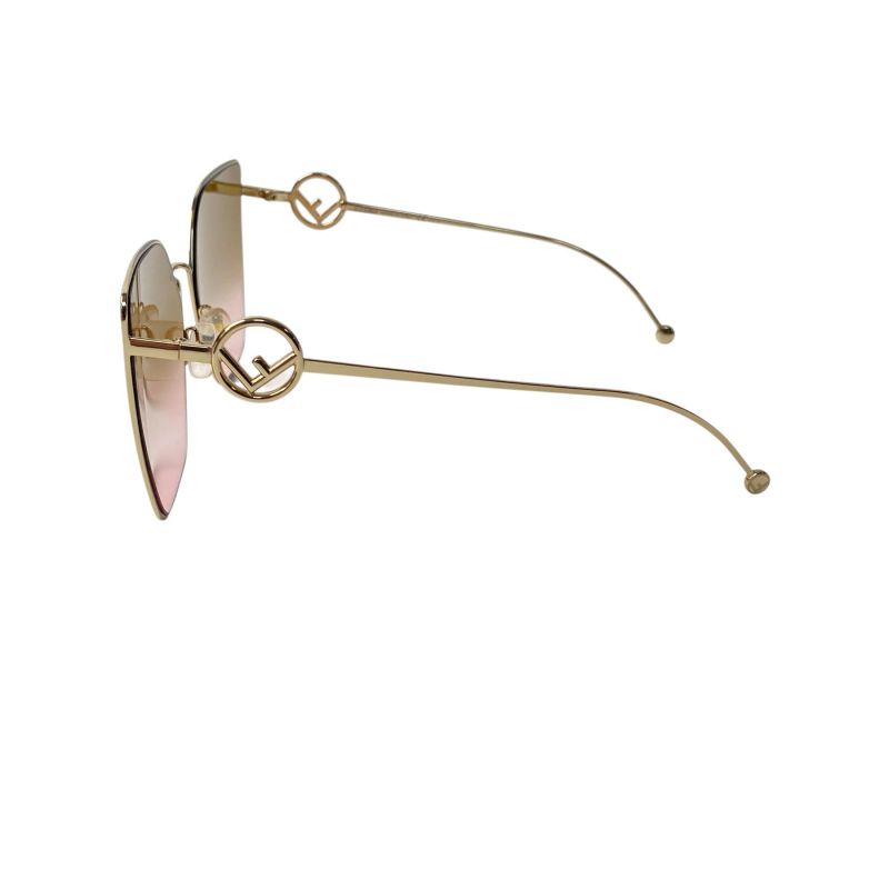 Fendi Sunglasses Non Brown Gold