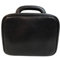 Chanel 2-Way Vanity Shoulder Bag Vintage CC Logo Purse Black Fraying