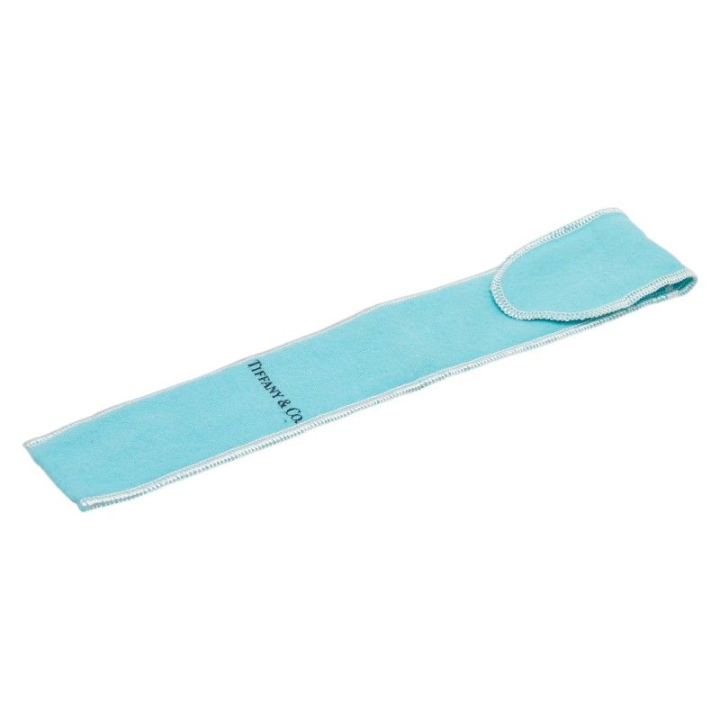 Tiffany & Co Paper Knife Letter Opener Cadence Silver Black Metal Leather