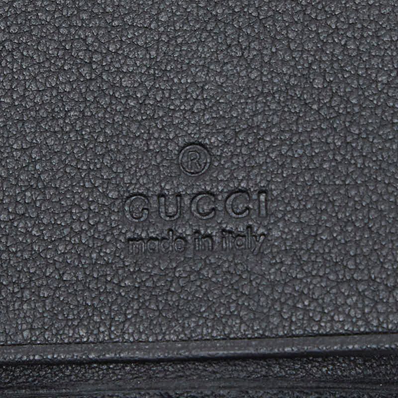Gucci GG Canvas Key Case 6 Rows Black Key Holder