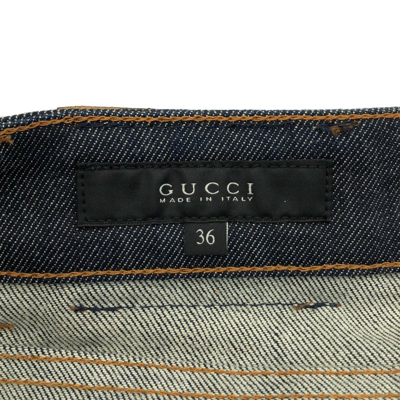 Gucci Denim Mini Skirt Navy 36