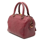 Louis Vuitton Monogram Empreinte Speedy Bandouliere 20 Wine Red Gold Handbag Wine Bold