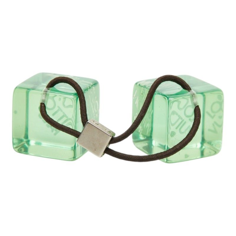Louis Vuitton Hair Tie Cube Green Plastic