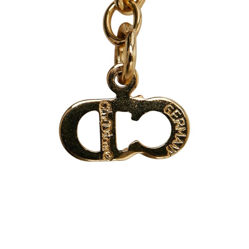 Dior Pendant Chain Necklace Gold Plated