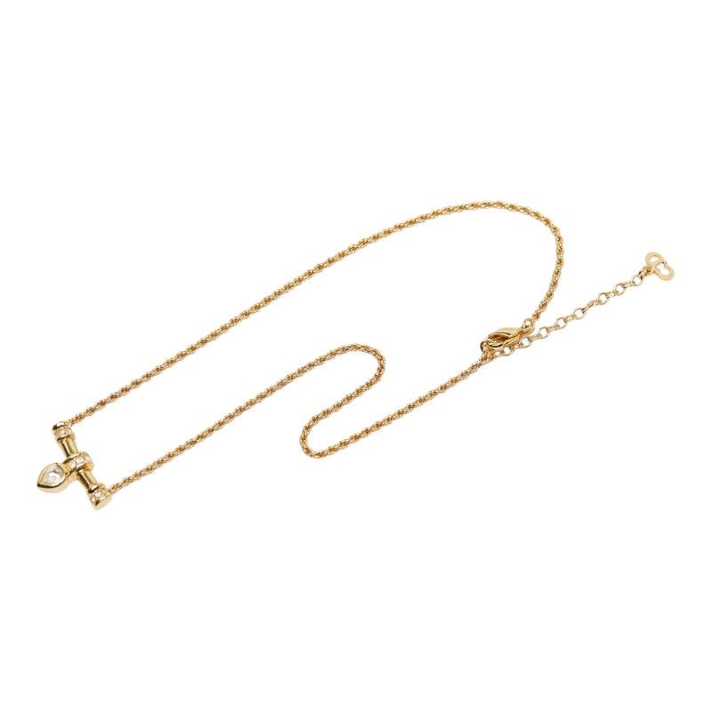 Dior Pendant Chain Necklace Gold Plated