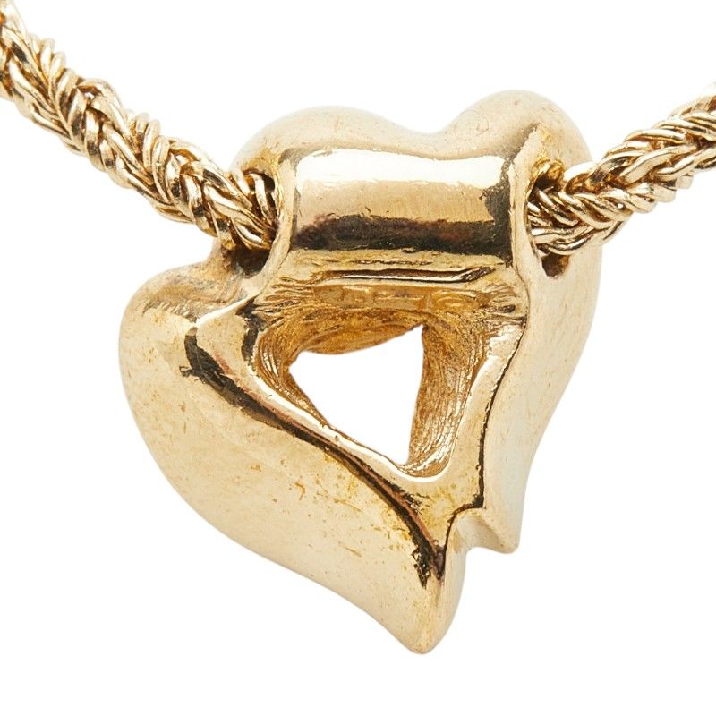 Dior Pendant Necklace Gold Faux Pearl Rhinestone Plated