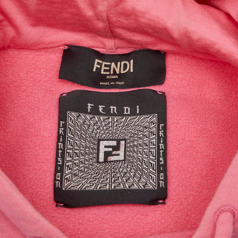Fendi Nicky Minaj Print Hoodie Pink Cotton