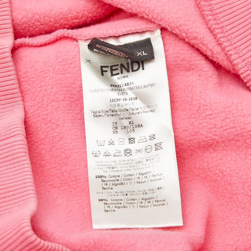 Fendi Nicky Minaj Print Hoodie Pink Cotton
