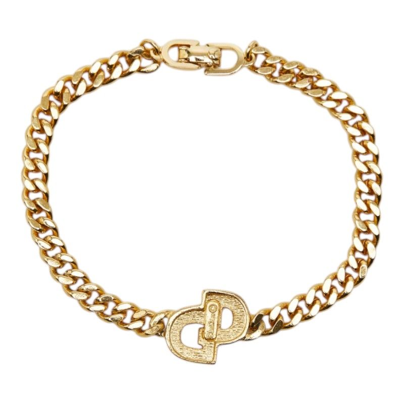 Dior CD Logo Chain Bracelet Gold Plated