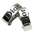 Dior Logo Earrings Silver Plated