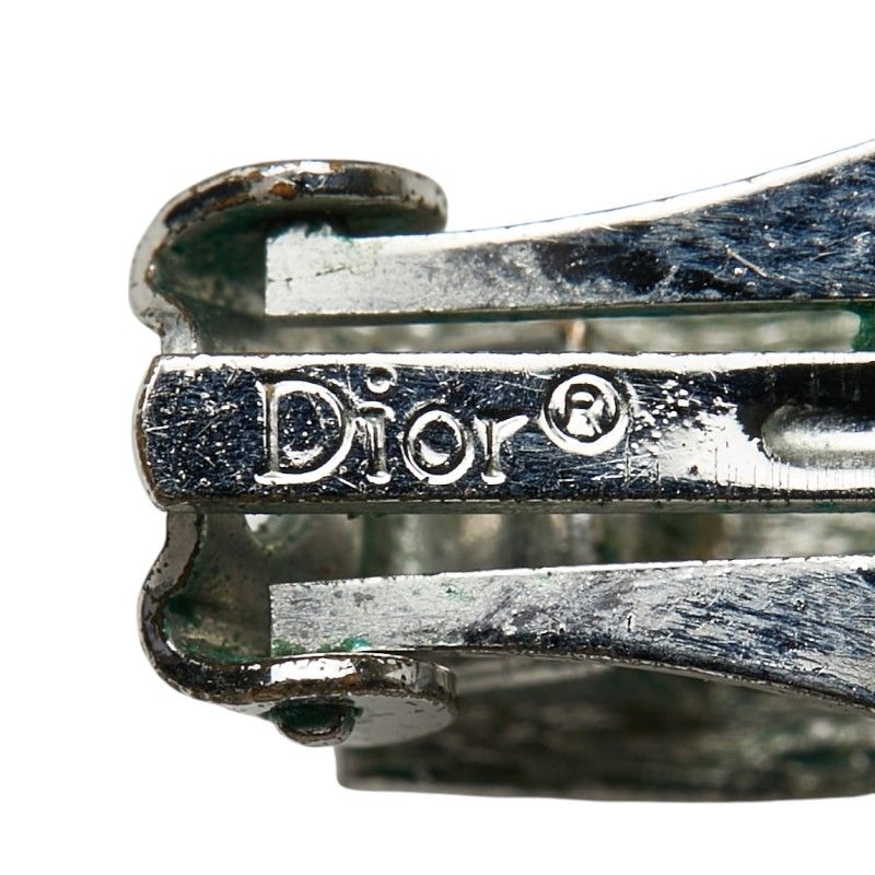 Dior Logo Earrings Silver Plated