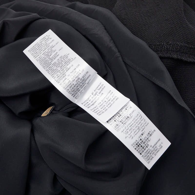 Gucci Interlocking Tweed Lame Combination Dress Black Wool