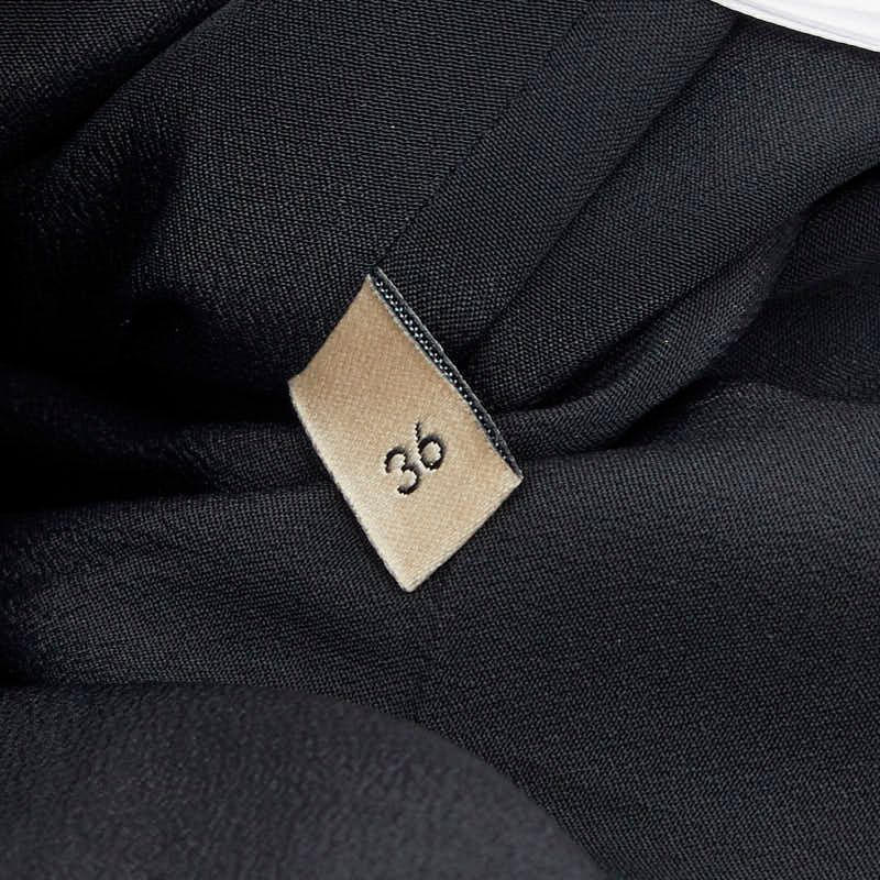Gucci Interlocking Tweed Lame Combination Dress Black Wool