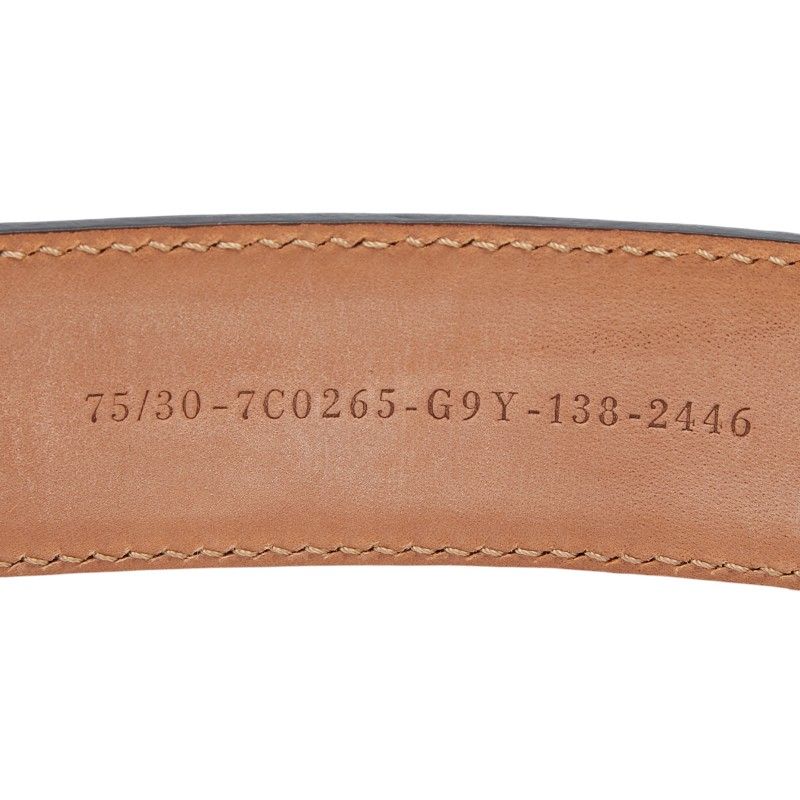 Fendi FF Logo Belt 30 Black Leather