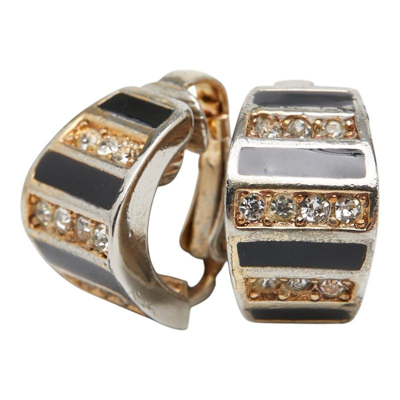 Dior Vintage Gold Black Plated Ring
